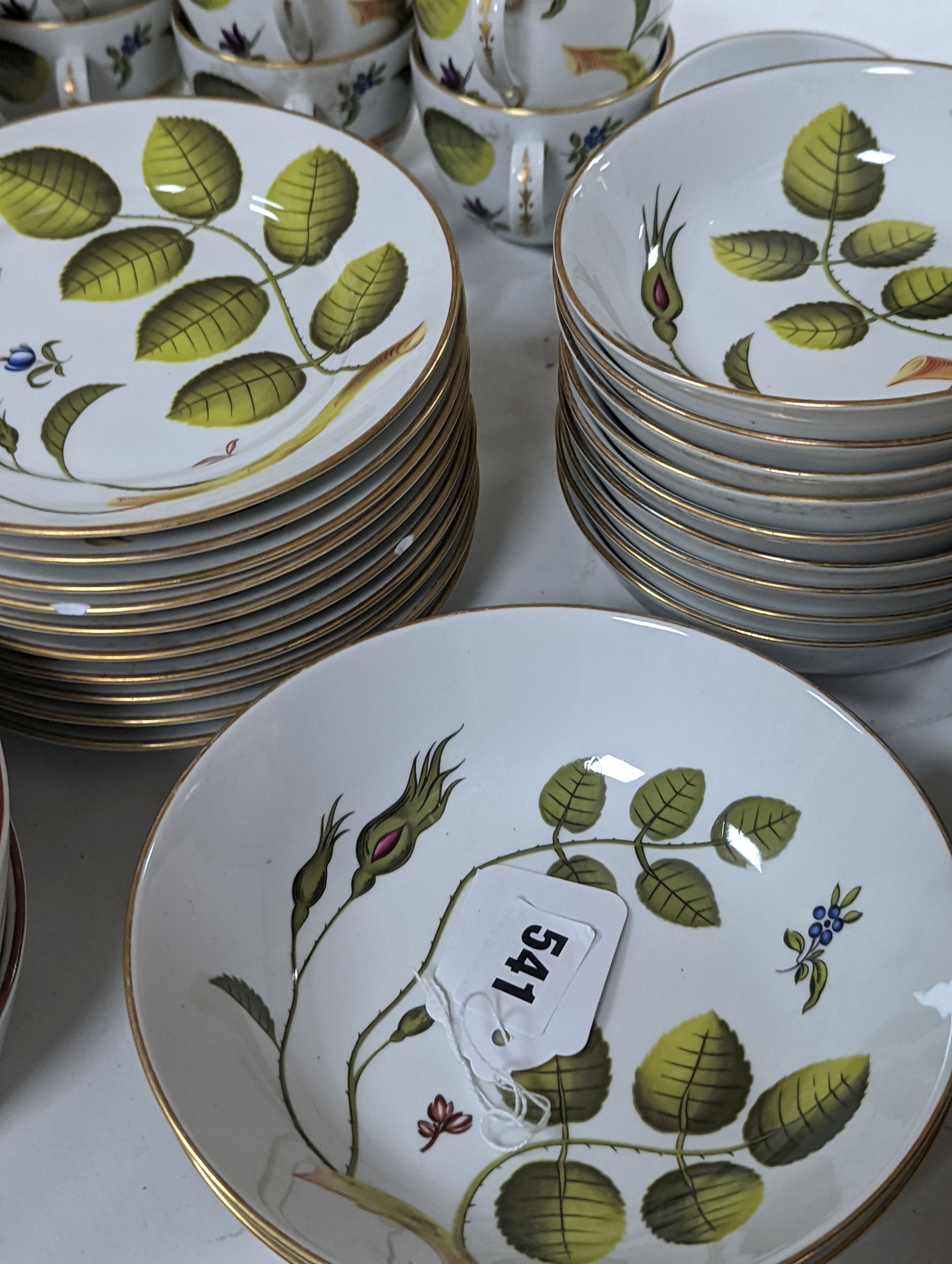 A Royal Worcester “Blind Earl”, pattern dinner and tea service.